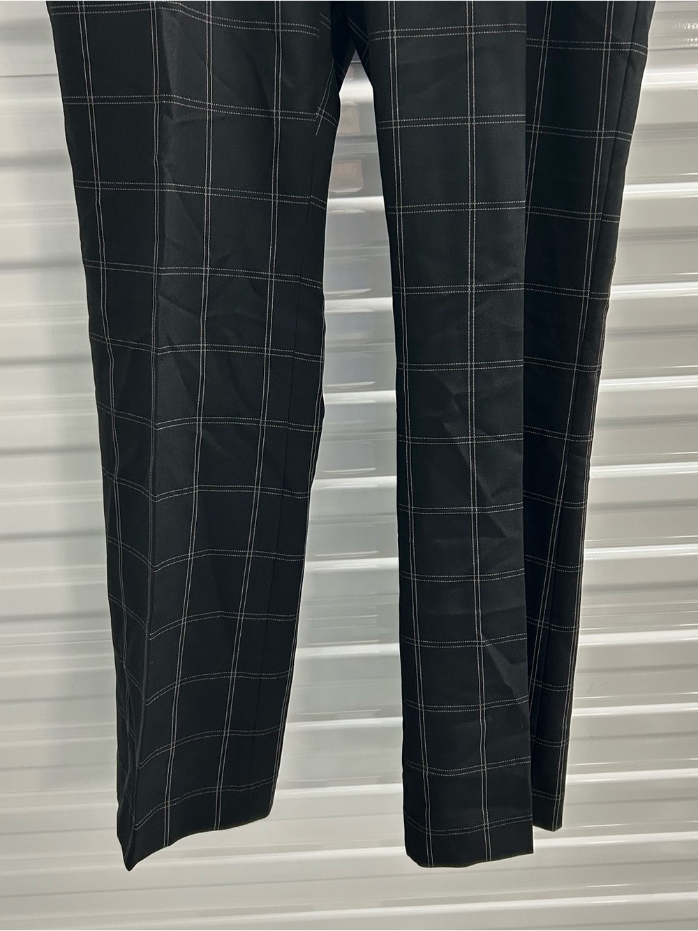 Tahari ASL Black Windowpane Dress Pants - Picture 3 of 9